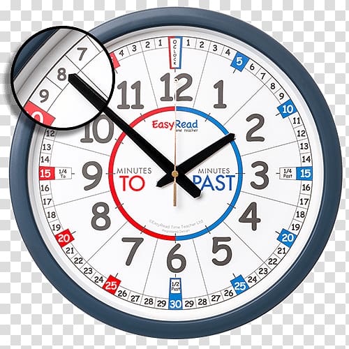 24-hour clock EasyRead Time Teacher Classroom, classroom wall transparent background PNG clipart
