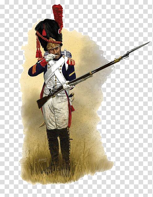 Napoleonic Wars Old Guard Grenadier Imperial Guard Regiment, Soldier transparent background PNG clipart