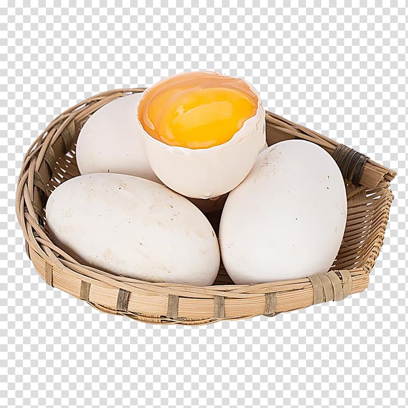 Salted duck egg Domestic goose, Bamboo baskets goose eggs transparent background PNG clipart