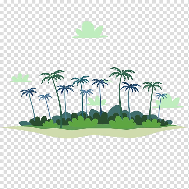 Coconut Euclidean Tree, coconut trees transparent background PNG clipart
