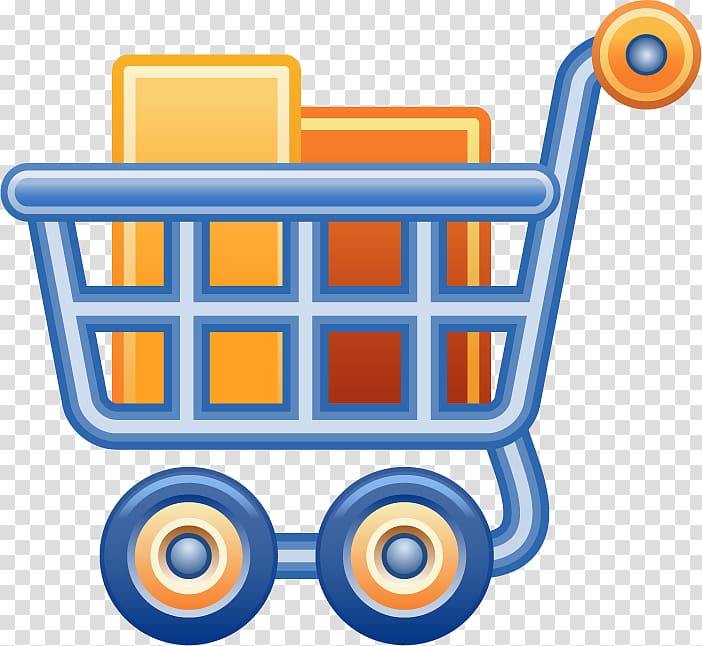 Shopping cart Online shopping , Blue Shopping Cart transparent background PNG clipart