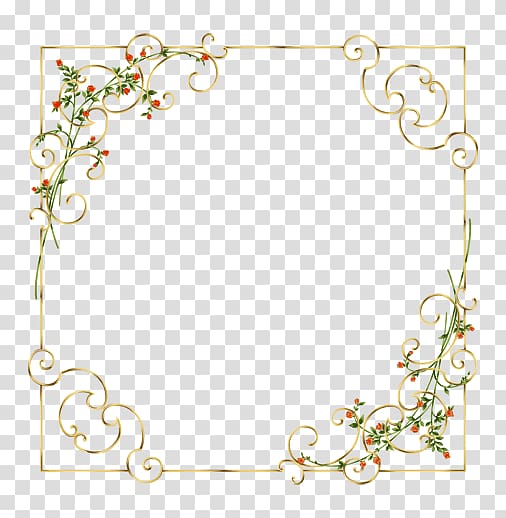 flower frame illustration, , Elegant border of flowers and plants transparent background PNG clipart