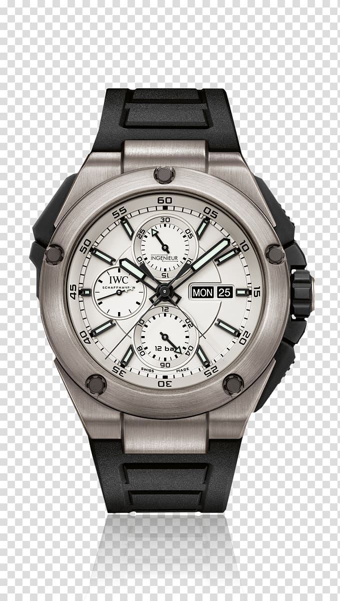 International Watch Company Double chronograph IWC Portofino Chronograph, watch transparent background PNG clipart