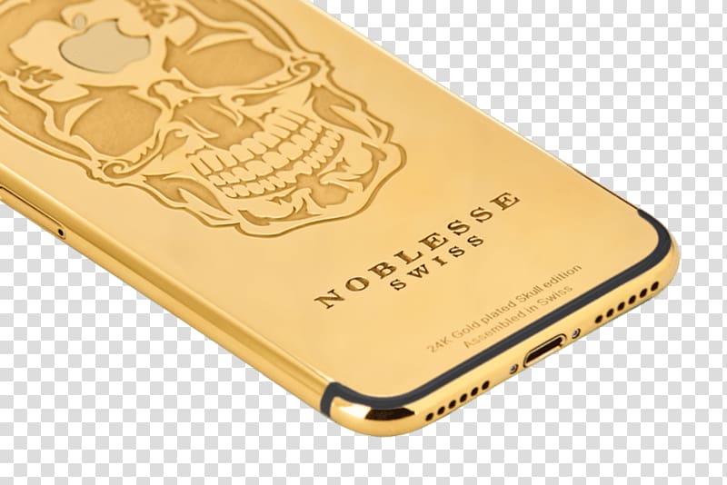 Gold Material Plating Metal iPhone, gold transparent background PNG clipart