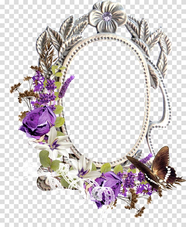 English lavender , Purple Frame Free buckle material transparent background PNG clipart