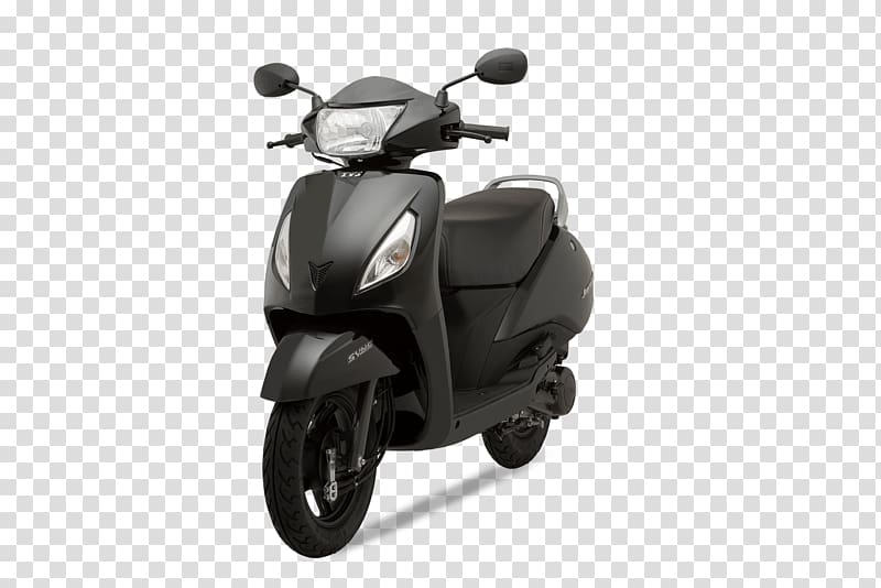 Motorized scooter TVS Jupiter Motorcycle Sparkling Silver, scooter transparent background PNG clipart