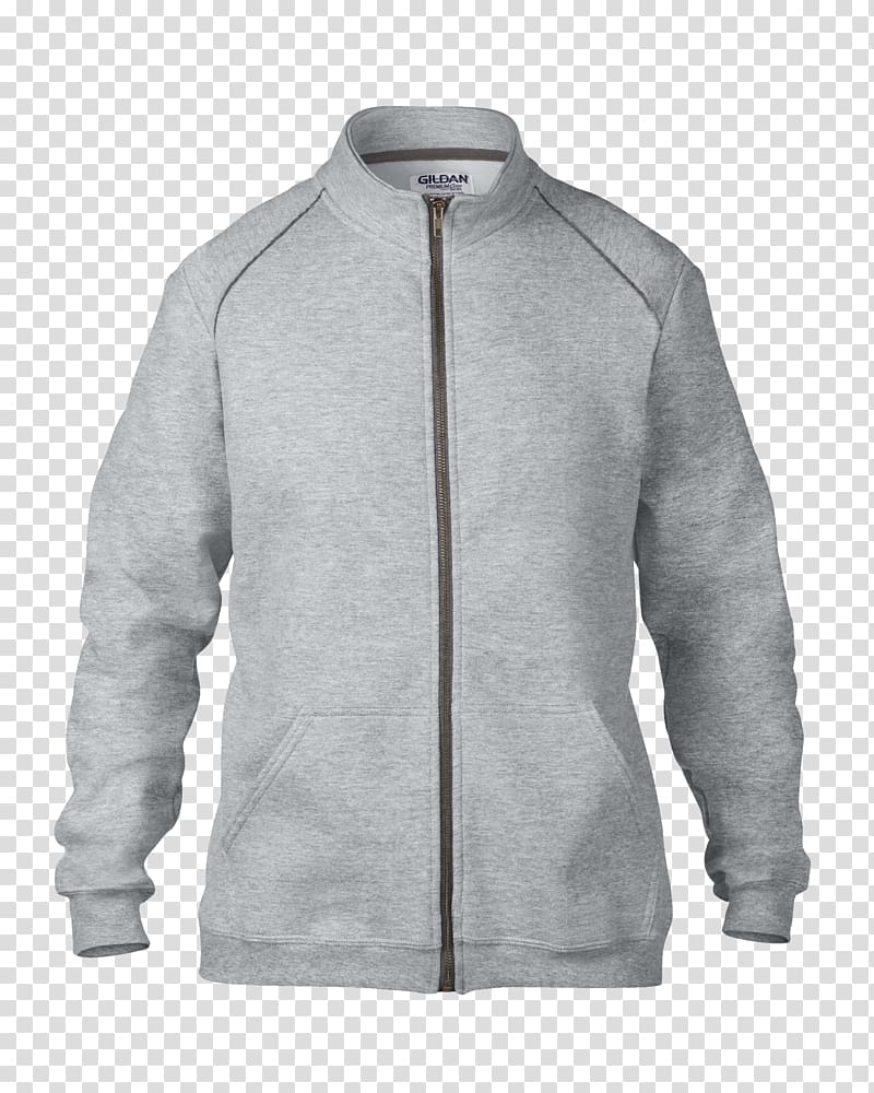 Hoodie T-shirt Jacket Zipper Gildan Activewear, jacket transparent background PNG clipart