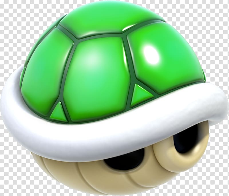 green turtle shell , Super Mario Kart Super Mario World New Super Mario Bros. 2 Super Mario Galaxy, 3d transparent background PNG clipart