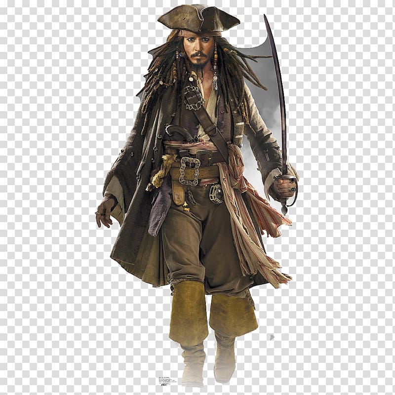Johnny Depp as Jack Sparrow, Jack Sparrow Queen Anne\'s Revenge Will Turner Pirates of the Caribbean Film, sparrow transparent background PNG clipart