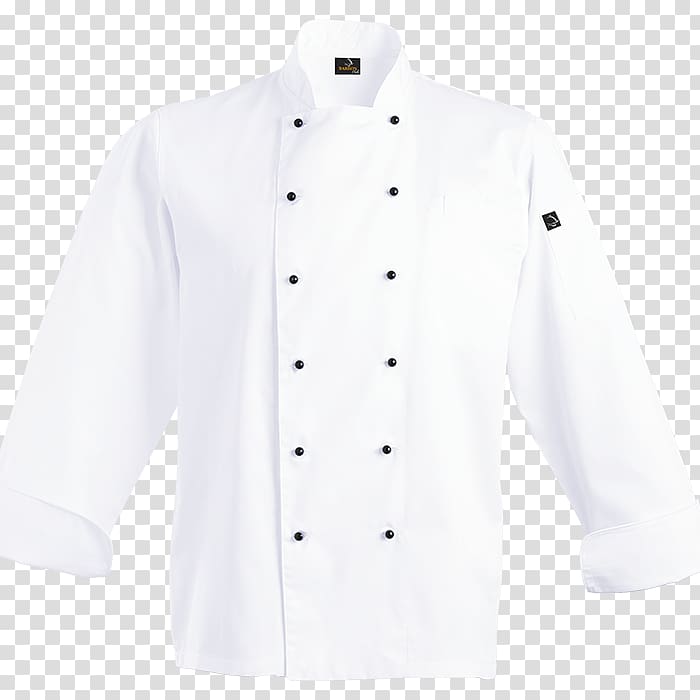Chef's uniform Lab Coats Collar Outerwear Button, Chef jacket transparent background PNG clipart