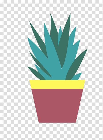 Cactaceae Aloe Green Flowerpot Euclidean , cactus transparent background PNG clipart