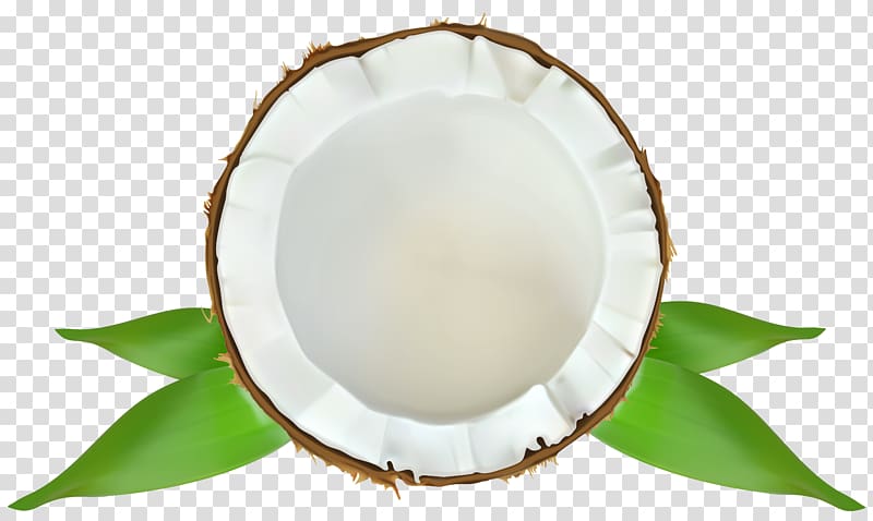 cutted coconut , Tableware, Coconut transparent background PNG clipart