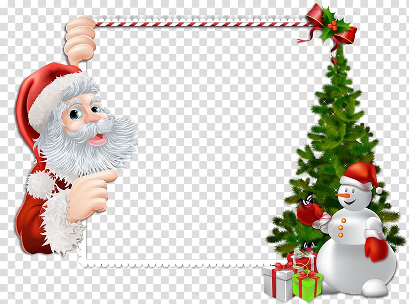 Santa Claus Frames Christmas ornament , santa claus transparent background PNG clipart