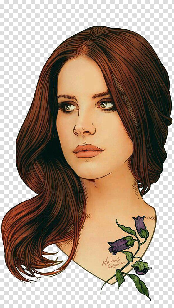 Lana Del Rey Fan art Music Drawing, Pin transparent background PNG clipart