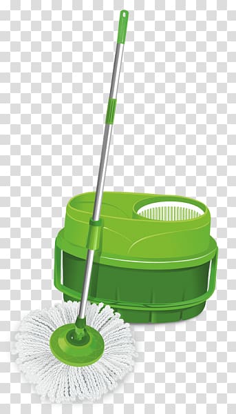 Mop Bucket Scrubber Cleaning Floor, bucket transparent background PNG clipart