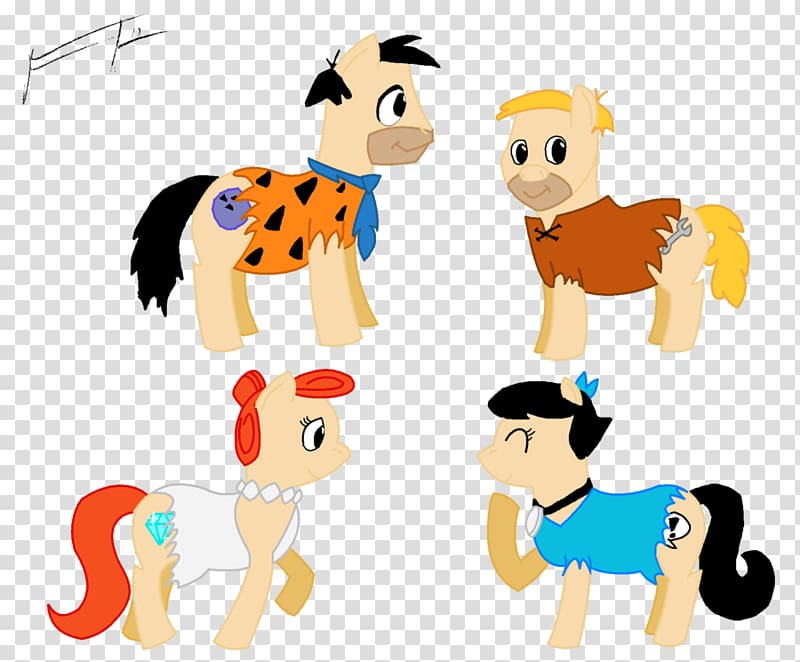 Digital art Illustration Drawing Canidae, fred wilma flintstone transparent background PNG clipart