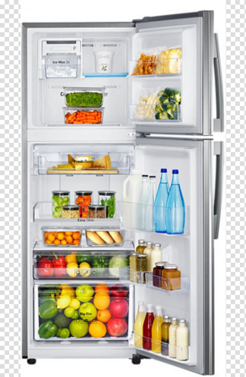 Auto-defrost Internet refrigerator Inverter compressor Samsung, refrigerator transparent background PNG clipart
