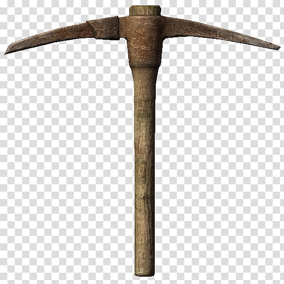 Pickaxe Minecraft Tool Mattock, mines transparent background PNG clipart