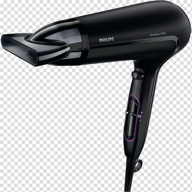 Hairdryer Philips ThermoProtect Hair dryer Philips Hair Dryers Philips HP 8232/00 Care Collection Hardware/Electronic Philips BHD, hair dryer transparent background PNG clipart