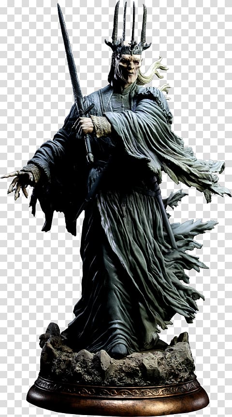 Witch-king of Angmar Statue The Lord of the Rings: The Battle for Middle-earth II: The Rise of the Witch-king Isildur Saruman, lord of the rings transparent background PNG clipart