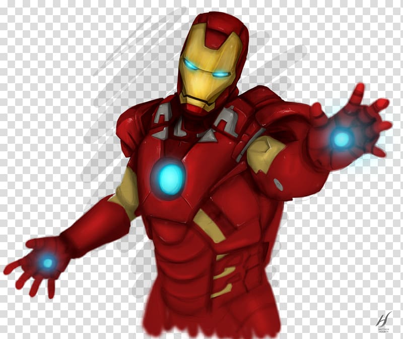 Superhero Action & Toy Figures Cartoon, Iron Man drawing transparent background PNG clipart