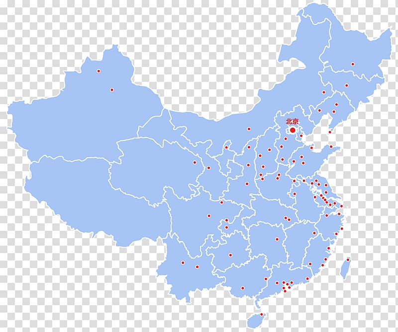 Provinces of China Map , China transparent background PNG clipart