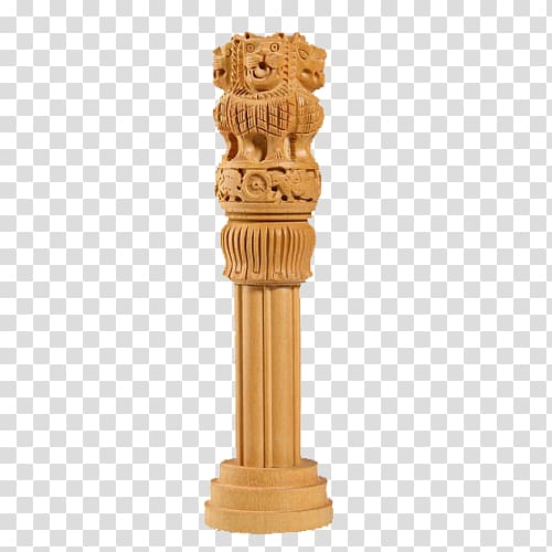 Pillars of Ashoka Lion Capital of Ashoka State Emblem of India Column, India transparent background PNG clipart