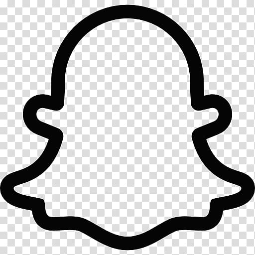 gray Snapchat logo, Snapchat Ghost Logo Black and White transparent background PNG clipart