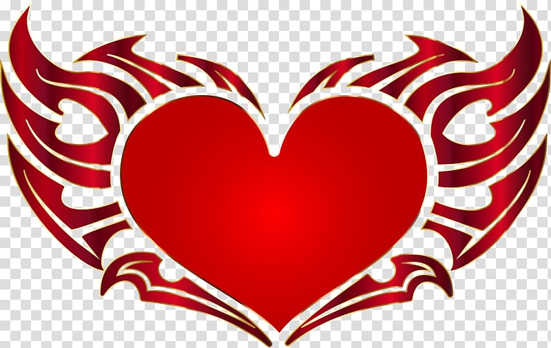 Heart Tribe Tattoo , Tribal Heart transparent background PNG clipart