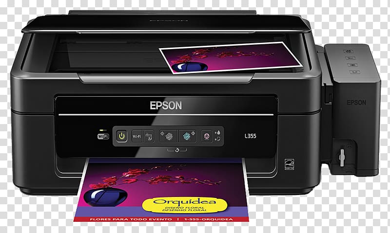Multi-function printer Epson Inkjet printing Device driver, printer transparent background PNG clipart