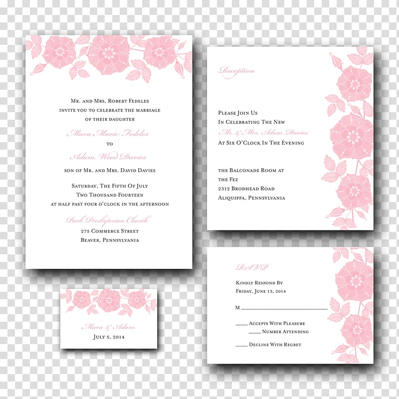 Wedding invitation Pink M Convite Font, wedding transparent background PNG clipart