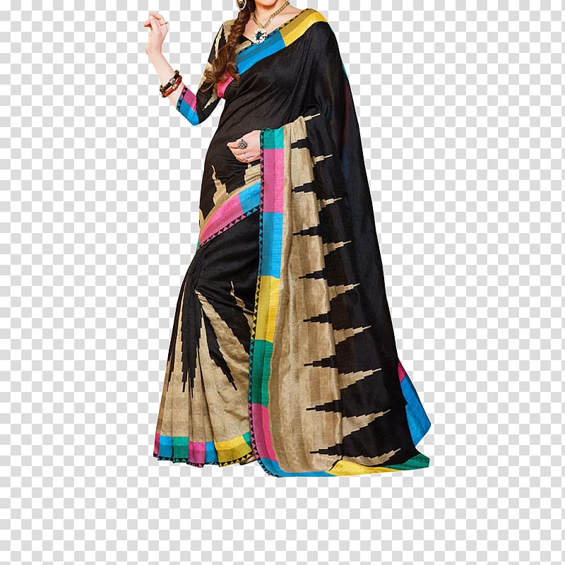 Bhagalpuri Silk Sari Paithani Tussar silk, others transparent background PNG clipart