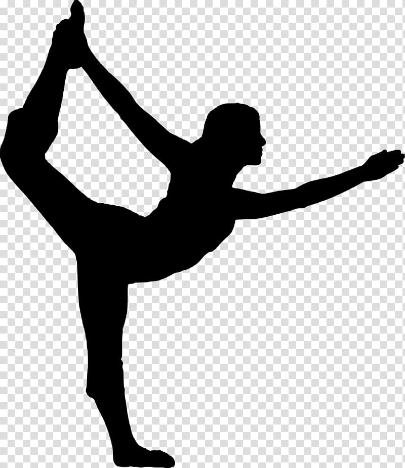 Yoga Vriksasana Silhouette Exercise, Yoga transparent background PNG clipart