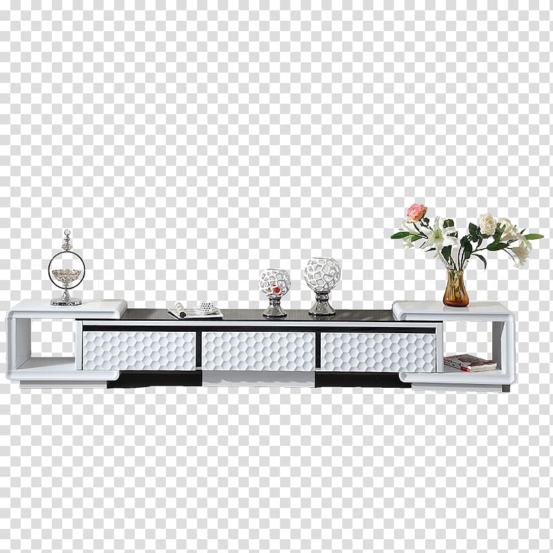white wooden TV stand, Furniture Multi-core processor Android Television Central processing unit, High-end TV cabinet transparent background PNG clipart
