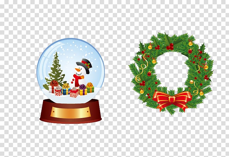 Wreath Christmas , Christmas wreath transparent background PNG clipart
