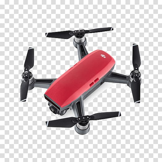 DJI Spark Unmanned aerial vehicle Quadcopter Red, others transparent ...