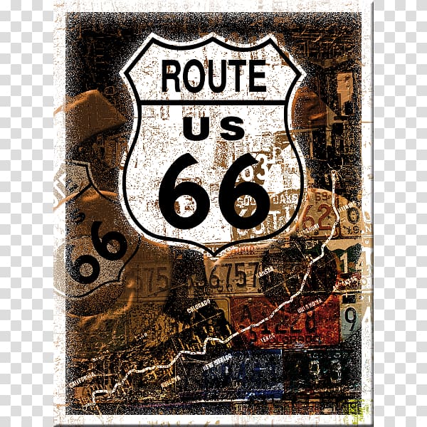 U.S. Route 66 US Numbered Highways Road Refrigerator Magnets, road transparent background PNG clipart