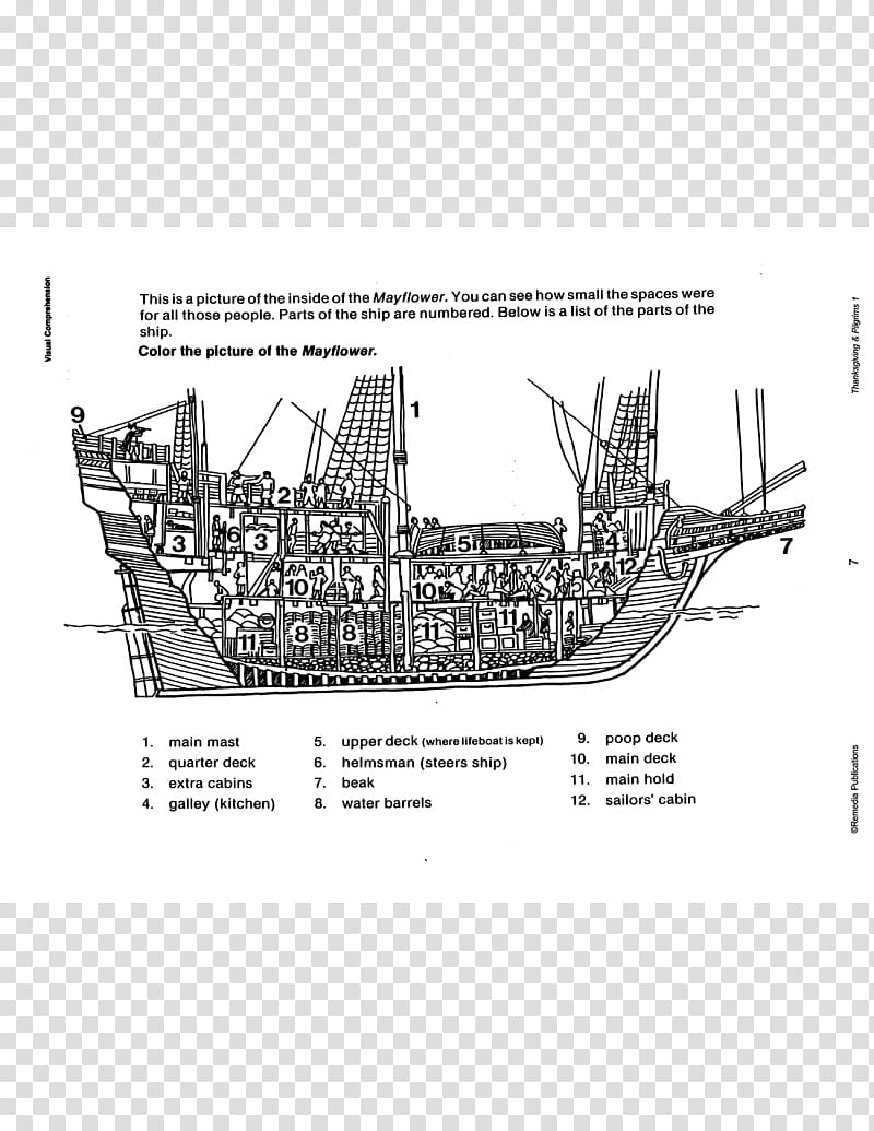 Galleon Ship of the line Galiot /m/02csf, mayflower pilgrim eg crossword transparent background PNG clipart