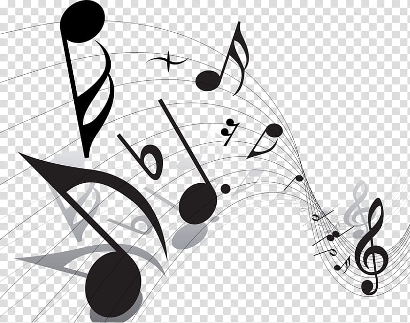 black knots , Musical notation Musical note , Music notes transparent background PNG clipart