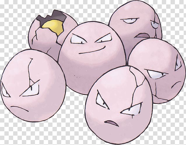 Pokémon Gold and Silver Exeggcute Exeggutor Pokémon vrste, Exeggcute transparent background PNG clipart