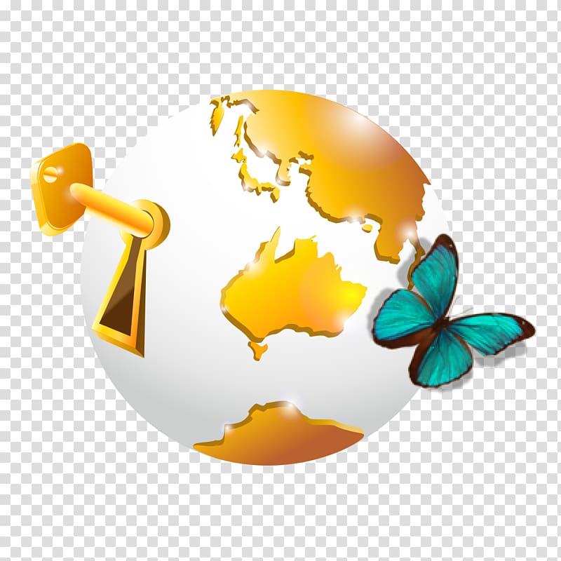 Earth, Cartoon Earth Butterfly transparent background PNG clipart