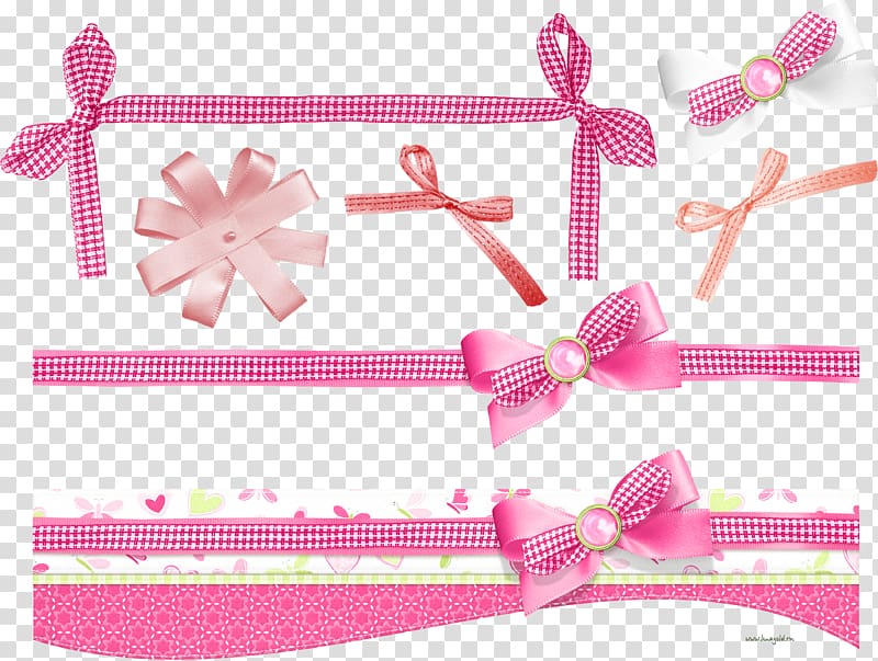 Nodes Rose Clothing Accessories Hair tie , pink bow transparent background PNG clipart