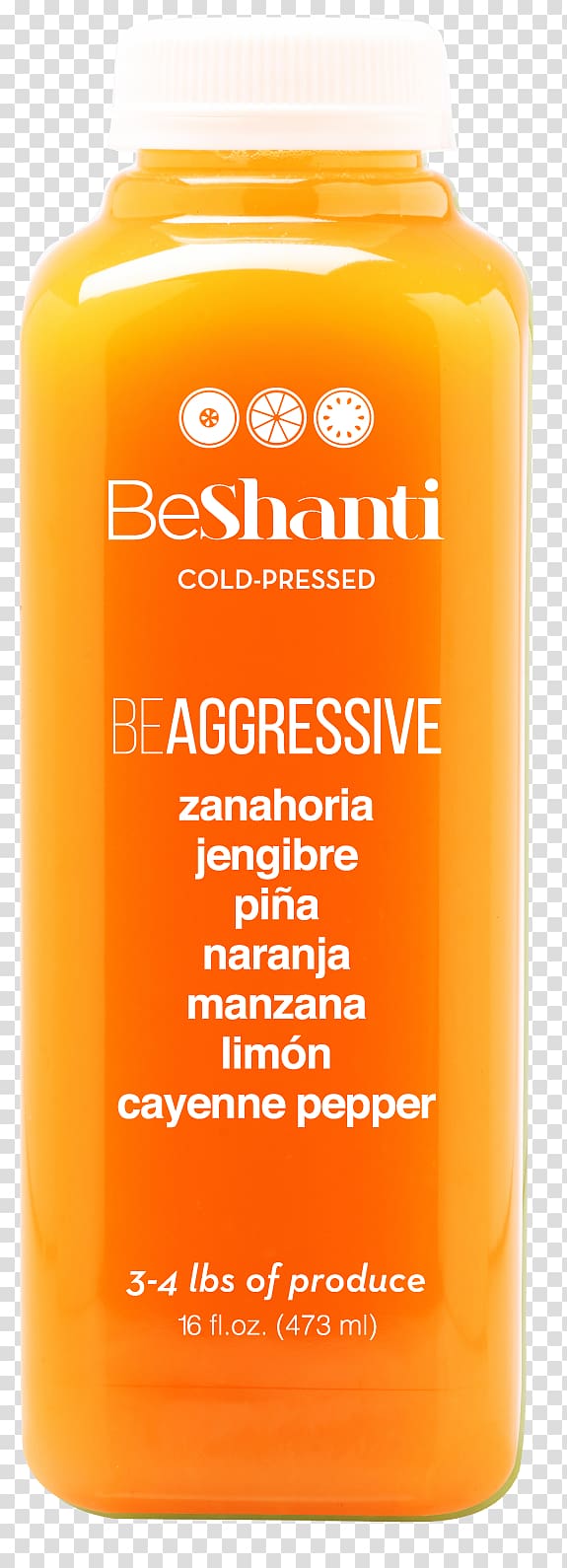 Orange drink Orange juice BeShanti Cold-pressed juice, juice transparent background PNG clipart