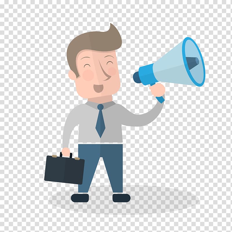 Megaphone Illustration, take horn man transparent background PNG clipart