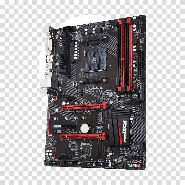 Socket AM4 Gigabyte GA-AB350-Gaming 3 ATX Motherboard Ryzen, b350 am4 motherboards transparent background PNG clipart