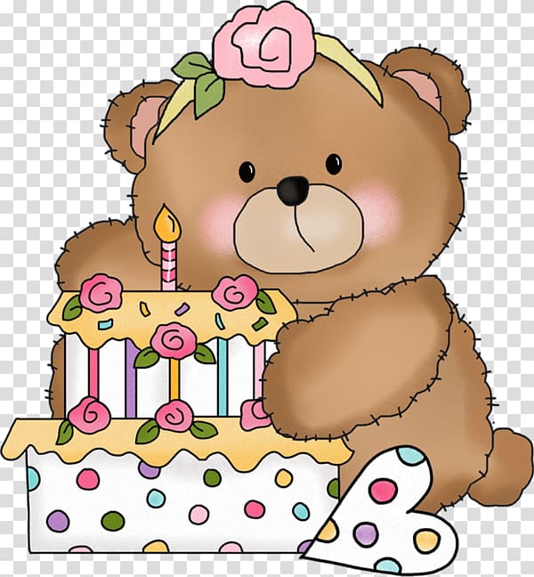 Bear Birthday cake, Cake Bear transparent background PNG clipart