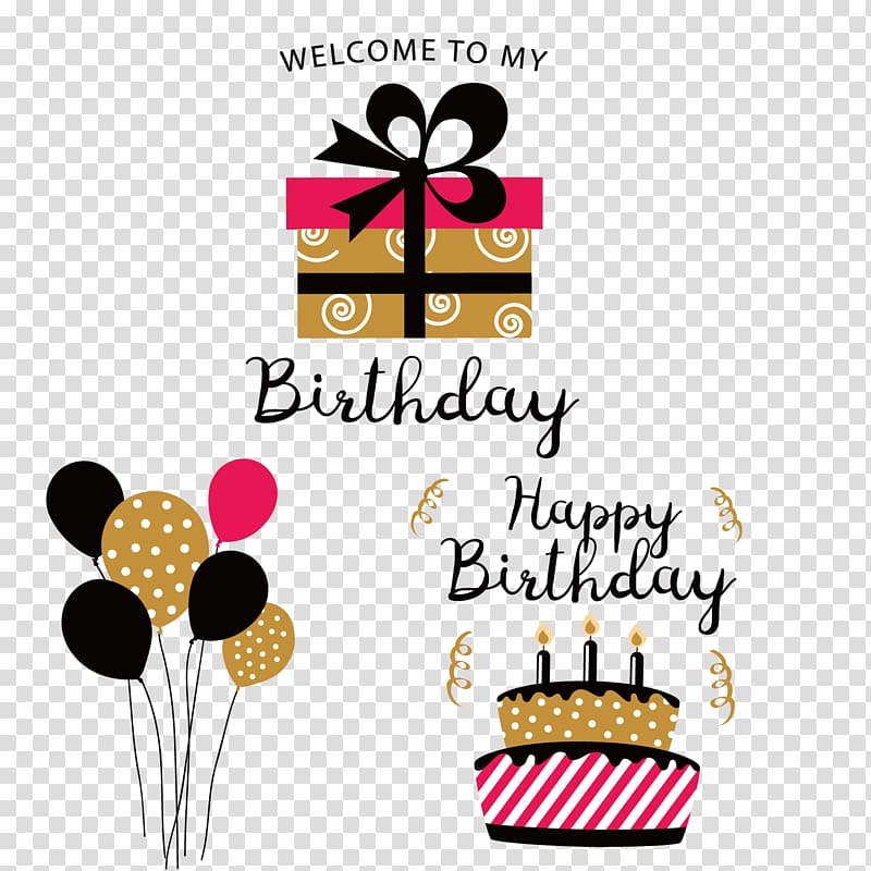 Birthday Paper Party Gift Gratis, Birthday card element transparent background PNG clipart