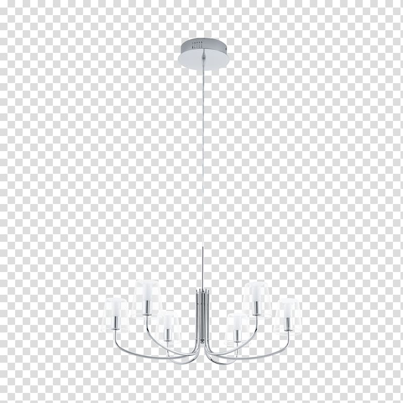 Eglo Noventa Black and Clear Glass Shade Light Chandelier Light fixture Lighting, spotlights transparent background PNG clipart