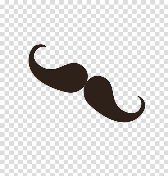 silhouette of mustache , Cartoon Beard, Moustache transparent background PNG clipart