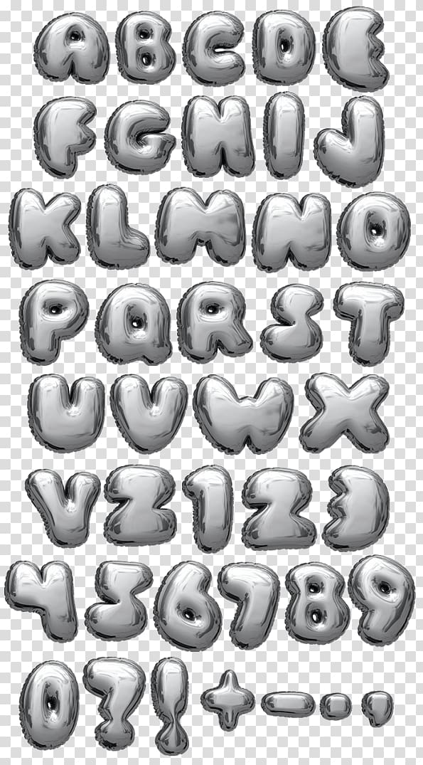 Balloon Typeface Alphabet Font, balloon transparent background PNG clipart